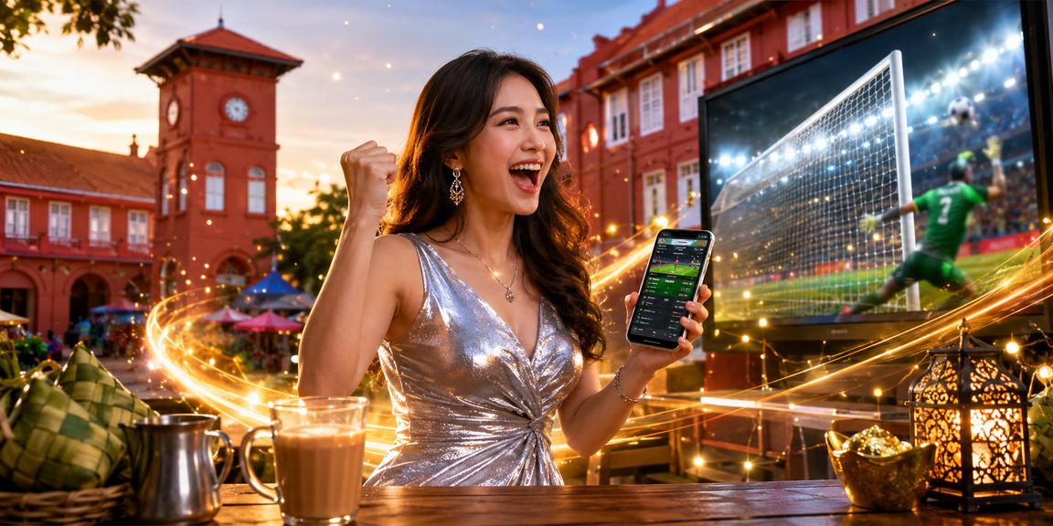 Antara muka aplikasi kasino digital bertema moden di Malacca